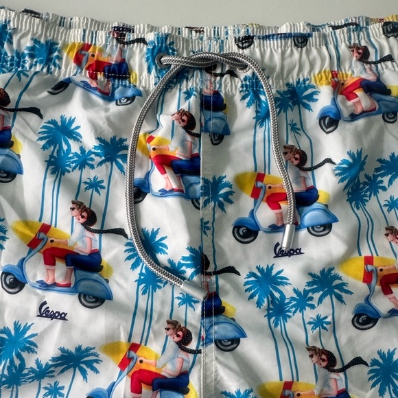 MC2 Saint Barth Oh Vespa®! Mid-length Swim Shorts - Vespa® Special Edition - Picture 5 of 13